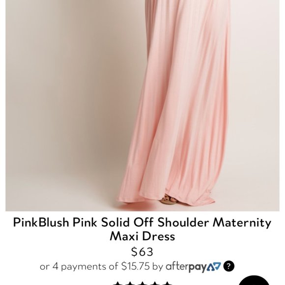 Pinkblush Pink Maternity Maxi Dress - Picture 3 of 3
